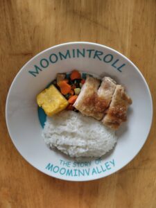 お弁当のおかずを兼ねた朝ごはんのプレート