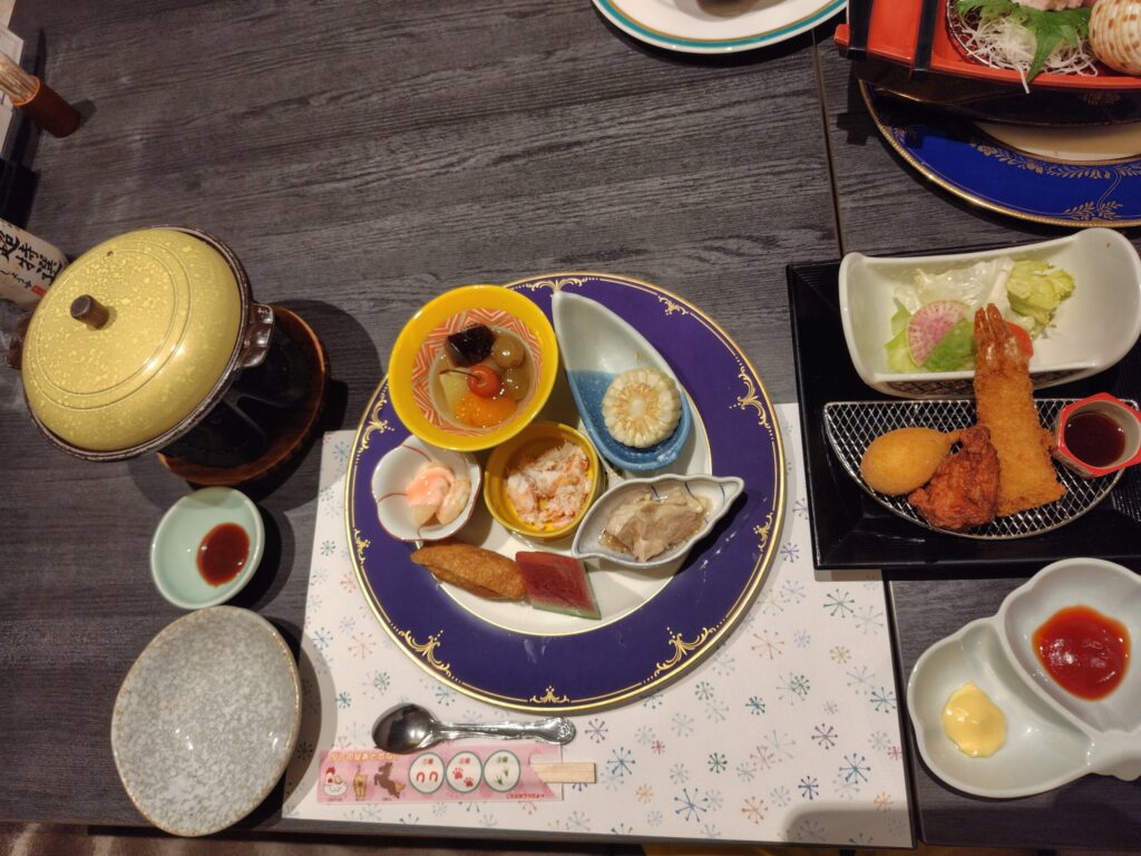 ときわの宿 浜とくの子ども膳 エビフライや唐揚げなど